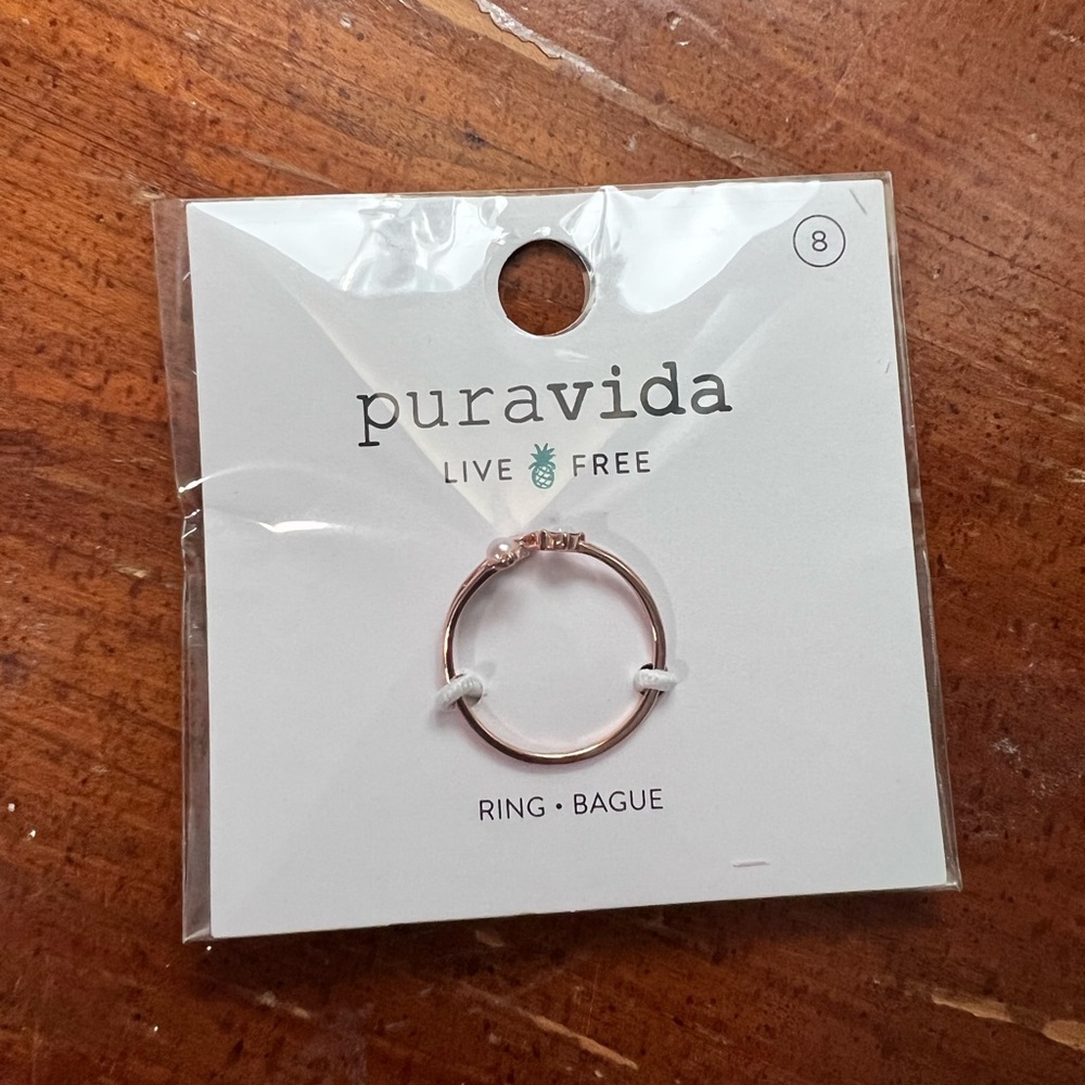 Pura Vida rose gold ring